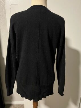 C by Bloomingdale's Cashmere Black Womens Crewneck Sweater